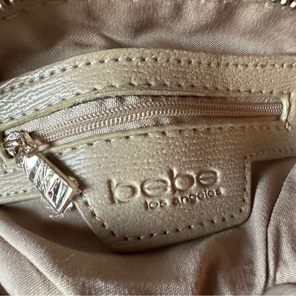 Bebe Gianna Micro Dome Crossbody in Beige NWOT - Picture 5 of 9